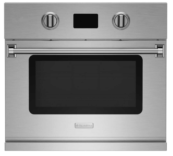30 Inch Wall Oven Touchscreen extra-large wall oven contains powerful 25,000 BTU burner with 1850 degrees Infrared Broiler. Available as single ovens or two single ovens double stacked. Coved corners for optimal heat circulation and easier cleaning. Available in Natural or LP gas