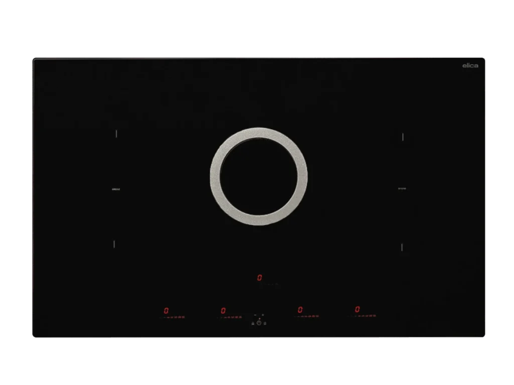 Elica Nikola Invert Airmatic 600 CFM Vent
 Induction Cooktop