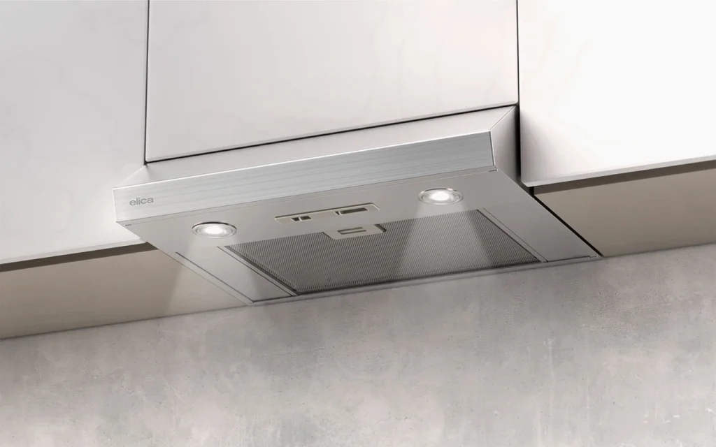 24 Inch Range Hood 280 CFM  5 inch height Gubbio is the perfect option for a functional but compact kitchen, offering functionality without sacrificing space.