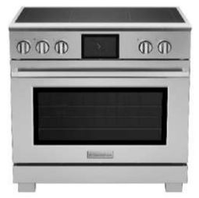 36 Inch Range Induction Burners matte finish durable scratch and stain resistant cooktop. Powerful cooking zone available at 7,400-Watts