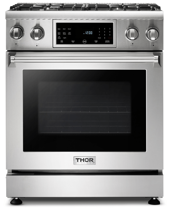 Thor Kitchen Pro Style Self Clean Tilt Panel Gas Range