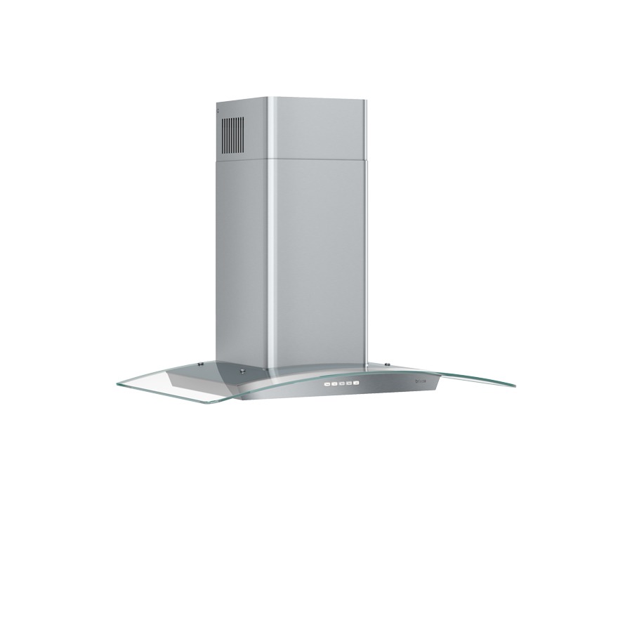 36 Inch Range Hood 600 CFM  Brisas BMI Wall BMI-E30CG and BMI-E36CG classic European design range hoods. Brisas BMI with 600-CFM motor for use over electric, induction or gas ranges. Supersized 5-ply aluminum mesh filter can handle even the greasiest dish. Crowned with a clear, curved-glass canopy Brisas BMI is always in style