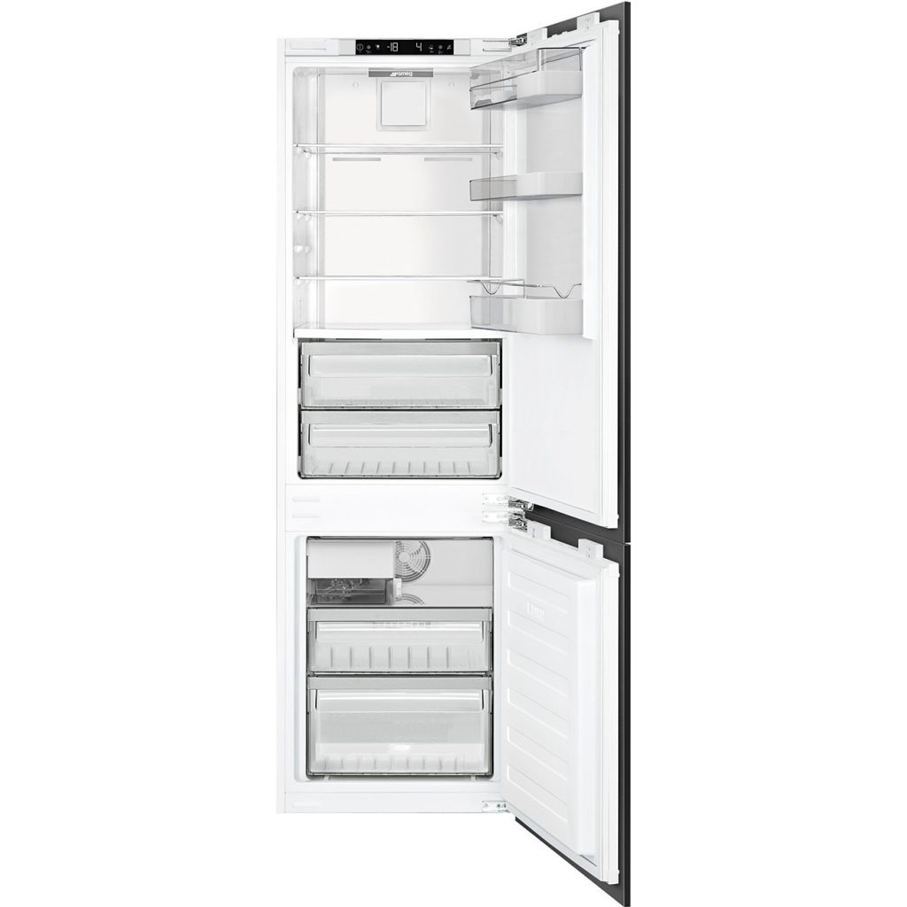 Smeg Overlay Door-On-Door ICE Maker  Bottom Freezer Refrigerator