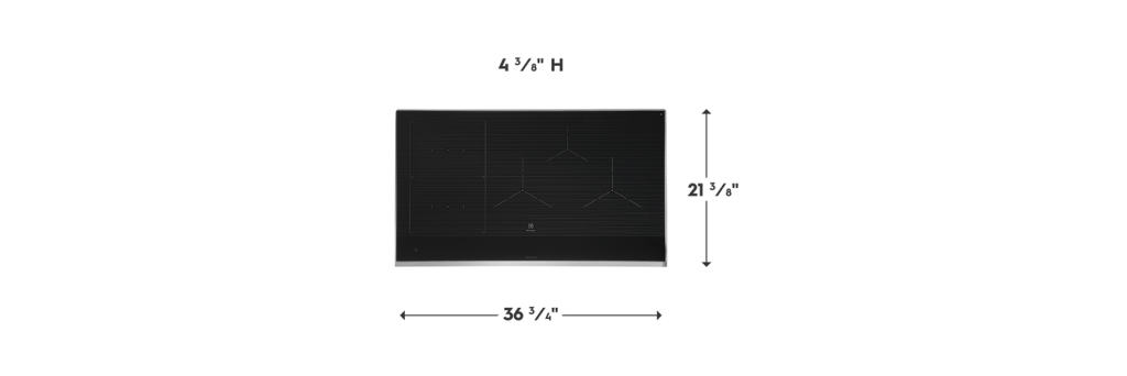 Electrolux Steam Clean, 4 Induction Elements incl Bridge Induction Cooktop