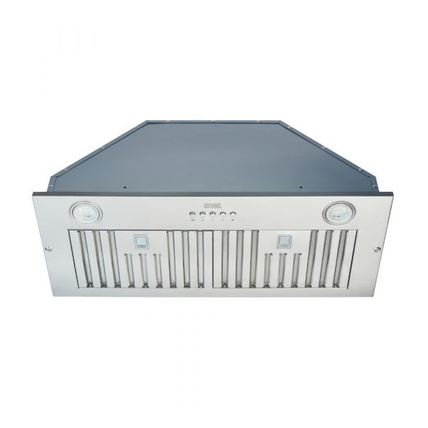 30 Inch Range Hood 550 CFM  Premium Brillia INX29 SQB-500-2 Series Cabinet Insert Range Hood 550 CFM Internal Blower. KOBE Range Hoods has upgraded its INX29 series ducted insert range hood to have better sustainability with reduced packaging and energy efficient lighting. This insert hood is professionally handcrafted with 18-gauge commercial grade stainless steel with a satin finish and is designed to fit with either 30-inch or 36-inch custom cabinetry without the need for a liner. Its energy efficient 550 CFM internal blower removes most moisture, odors, and smoke effectively. It also comes with both dishwasher-safe baffle filters and aluminum mesh filters for your preference. The hood is equipped with 3-speed mechanical push buttons and bright energy efficient LED lights. Features & Benefits
IMPROVED FOR EASY ACCESSING COMPONENTS: KOBE has redesigned the unit by repositioning core components, making repairs easier without needing to remove the range hood
IMPROVED QUIETMODE: QuietMode is KOBE’s unique feature. KOBE has reduced the sound level of QuietMode from 2.0 sone to 1.5 sone so that you can feel more quiet and comfortable while cooking
IMPROVED PACKAGING: Adhering to SDGs, KOBE has redesigned its packaging material that has reduced approximately 20% of cardboard and Styrofoam usage
POWERFUL SUCTION: Strong 550 CFM in maximum airflow to perform powerful suction to remove smoke, odors, and moisture to promote a cleaner kitchen air quality
HIGH QUALITY: High quality workmanship with durable 18-gauge commercial grade stainless steel that is easy to maintain
BRIGHTER LED LIGHT: Equipped with 2 LED lights that will illuminate your cooking area! The lights are redesigned for sustainability and long-term use.