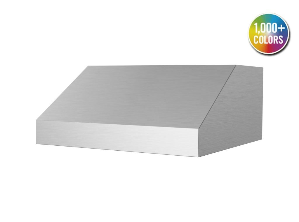 30 Inch Range Hood 600 CFM  Professional-grade performance with three exhaust settings and new Boost feature. Whisper quiet operation. Heavy duty commercial grade materials. Dimmable LED lights. BlueStar pro-style wall mount ventilation offer enhanced power and performance to effectively remove smoke, odors, and grease from your kitchen. Innovative design is paired with heavy-duty construction to offer uncompromised durability, functionality, and style. Easy-to-use push-button controls. Innovative, multi-stage grease capture system. Stainless baffle filters seamlessly remove for easy dishwasher cleaning. Simple installation. CFM Power Options: 600 & 1,200 In-hood, 800 & 1,200 In-Line and 1,000 & 1,400 Remote. Accommodates top or rear discharge