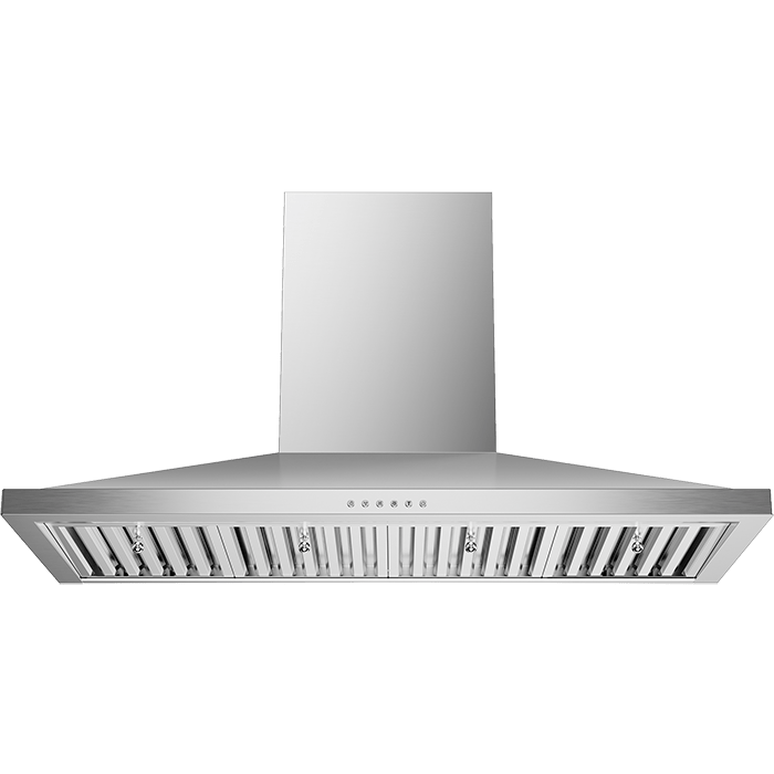AEG Pro Style Baffle Filters Led Lights 7 Inch Duct  Wall Mount Hood
