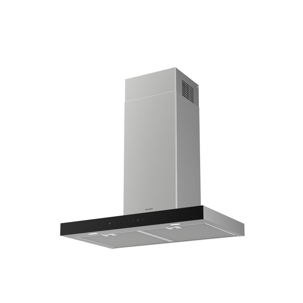 36 Inch Range Hood 600 CFM  36 Inch Smart Wall Mount Black Glass Chimney Hood with 600 CFM The Stilo Glass makes an impression with its modern black glass and stainless design