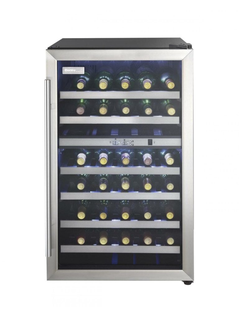 20 Inch Wine Fridge  Danby Designer 38 Bottle Free-Standing Wine Cooler