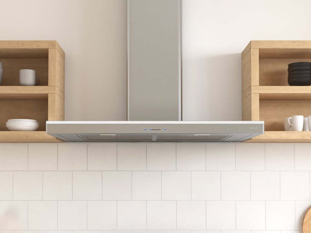 36 Inch Range Hood 600 CFM  Lucé Wall Mount Hood. Boasting an elegant slice of sleek stainless steel. Subtle glamor of ambient lighting in Cloud White, Deep Blue and Amber. Lucé is the (gorgeous) future of range hoods. Featuring Airflow Control Technology (ACT). LumiLight LED lighting. ICON Touch controls. Versatile recirculating option. Now available with an optional ADA-compliant remote control