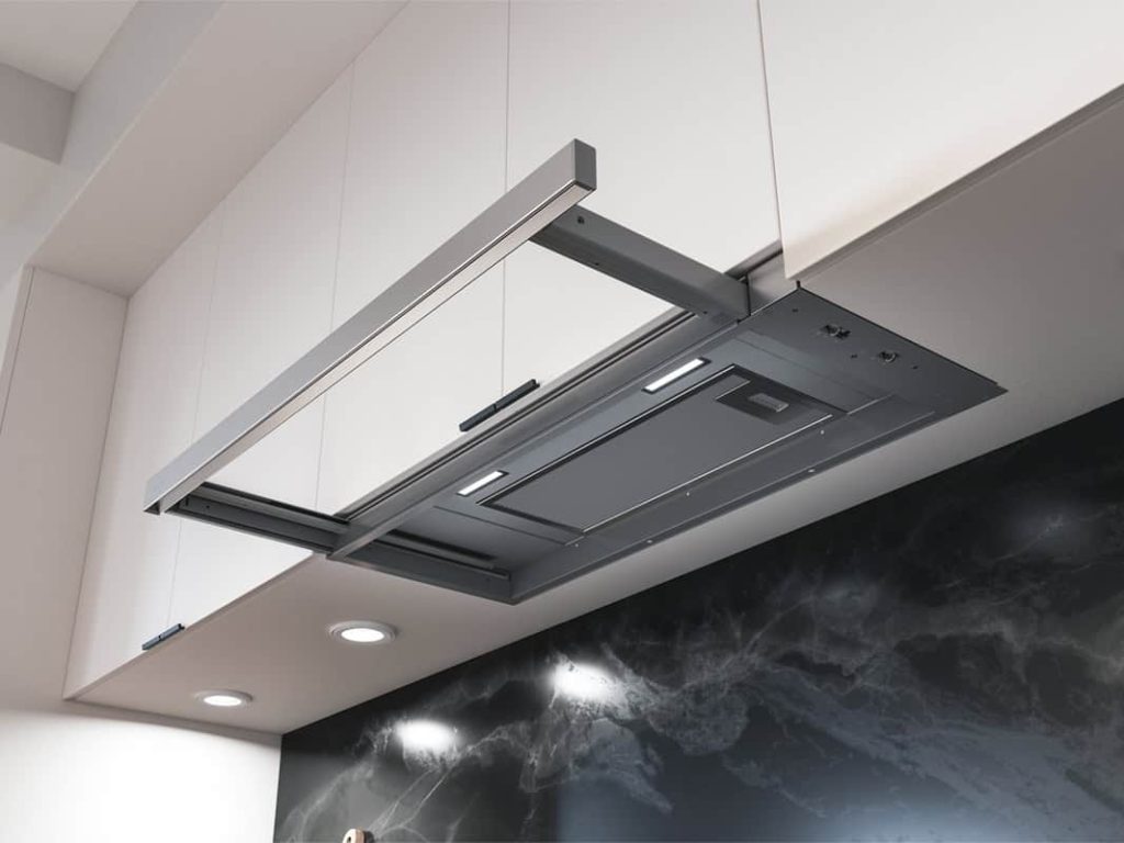 36 Inch Range Hood 290 CFM   Pisa Under-Cabinet Range Hood. Discreet power meets stunning design. Pisa under-cabinet range hood (500/290 CFM) retracts seamlessly. Control air at your fingertips with Zephyr Connect. Retractable Low-Profile minimal design