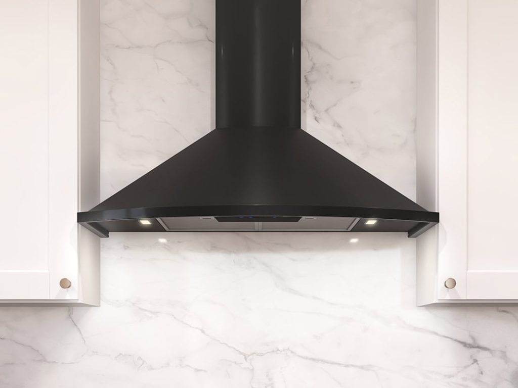 30 Inch Range Hood 600 CFM  Savona Wall Range Hoods. Experience European design. The Savona is a decorative range hood. Powerful 600 CFM blower. It boasts stunning curves. Available in stainless steel, powder-coated black, white, and the sleek alternative to stainless steel: black stainless steel. Savona features Dual-level LumiLight LED lighting. ICON Touch controls. Exclusive Airflow Control Technology (ACT). Available with an optional ADA-compliant remote control