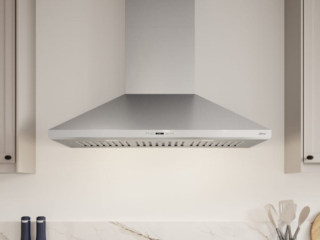 36 Inch Range Hood 1200 CFM  Siena Pro Wall Mount Range Hood. Classic professional-style design. Siena Pro is perfect for the culinary pro or any aspiring home chef. Featuring a welded, polished and seamless body. Dual-level LumiLight LED lighting with TruHue technology to match your hood lights to your primary lighting. Equipped with a 1200-CFM blower. ICON Touch LCD controls. Airflow Control Technology (ACT). Optional ADA-compliant remote control. Clean, efficient power is just a touch away. Siena Pro Wall model options: ZSP-E36DS ZSP-E42DS ZSP-E48DS