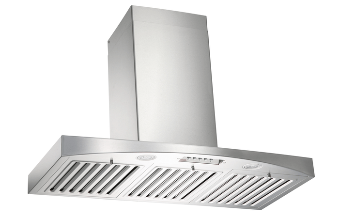 30 Inch Range Hood 680 CFM  Baffle Filters Led Lights