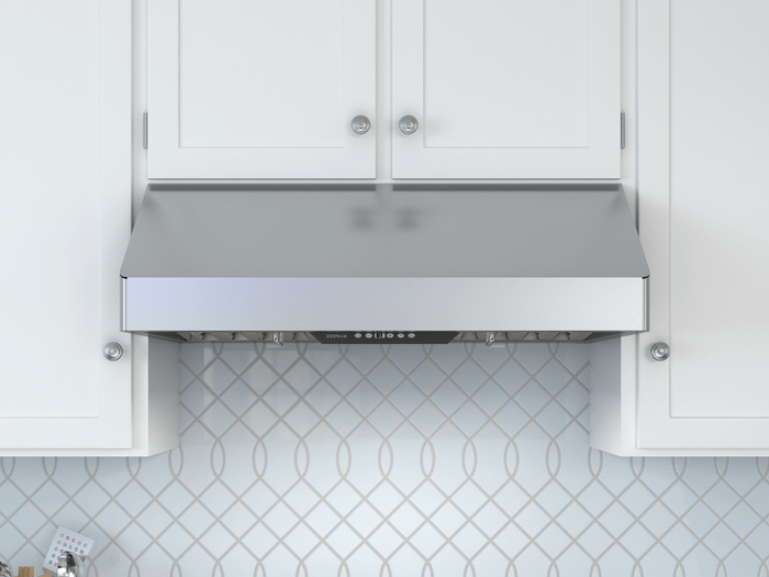 48 Inch Range Hood 1200 CFM  A streamlined under-cabinet pro-style range hood. Tempest I combines power, efficiency and flexibility. 650-CFM or optional 1,200-CFM blower options. LumiLight LED lighting. High-airflow pro baffle filters ensure a lifetime of exceptional performance. Additional options like a wireless remote control and recirculation kits for kitchens that require ductless venting ensure all you have to think about is cooking. Tempest I Under-Cabinet Reage Hood Model Options: AK7000CS AK7036CS AK7042CS AK7048CS