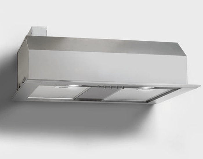 54 Inch Range Hood Requires M600 or M1200 Blower  PRXH18-M M Line Wall Mount Range Hood. The Professional Series is designed for the commercial style setting. Hood is available in stainless steel. Blower Options: M600 630 CFM Internal Blower or M1200 1035 CFM Internal Blower. 27 Inch Deep Baffle Filters LED lights