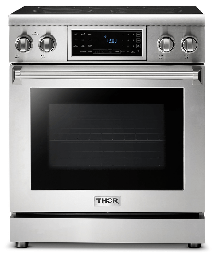 Thor Kitchen Pro Tilt Panel 5 Burner Convection Self Clean Oven Electric Range