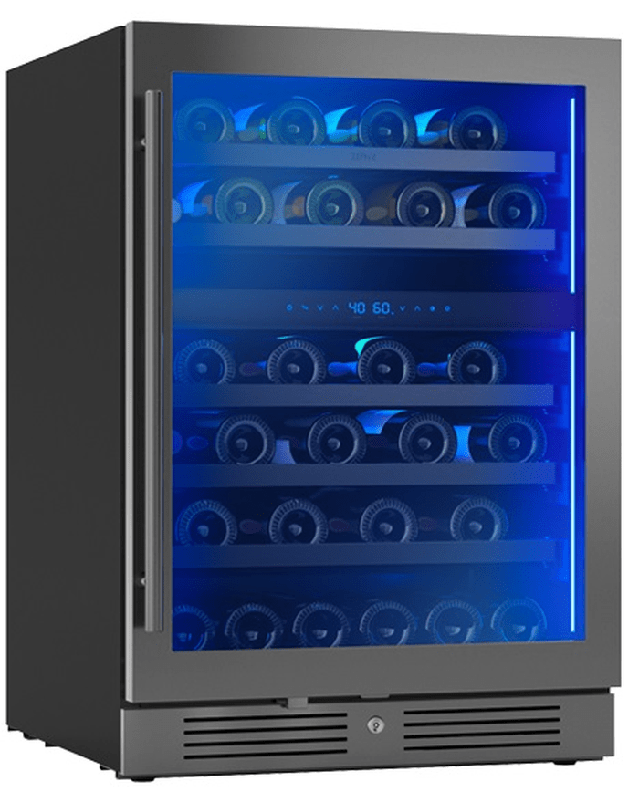 24 Inch Wine Fridge  45 bottles 5.6 Cu. Ft. 39 dBA Dual Zone
