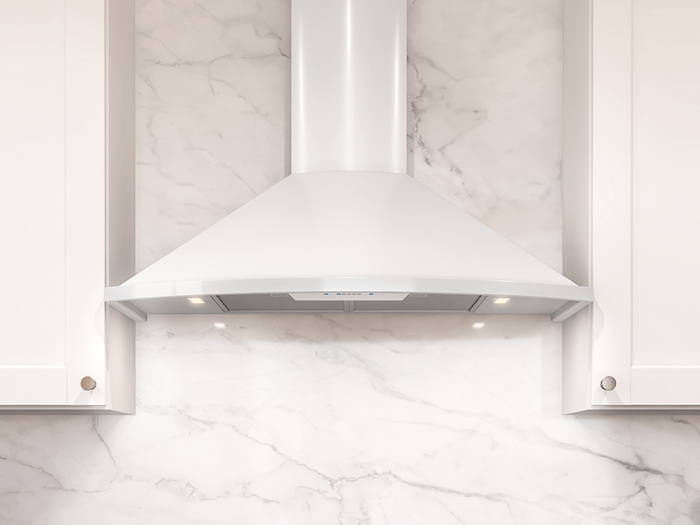 30 Inch Range Hood 600 CFM  Savona Wall Range Hoods. Experience European design. The Savona is a decorative range hood. Powerful 600 CFM blower. It boasts stunning curves. Available in stainless steel, powder-coated black, white, and the sleek alternative to stainless steel: black stainless steel. Savona features Dual-level LumiLight LED lighting. ICON Touch controls. Exclusive Airflow Control Technology (ACT). Available with an optional ADA-compliant remote control