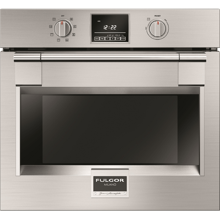 30 Inch Wall Oven  Sophia 4.4 Cu Ft Self-Clean True Convection Wall Oven Knob and electronic controls. Dual True Convection. Self-cleaning oven with Multifunction baking. Black Porcelain enamel interior. Cool to the touch, soft closing door. Extra-large baking cavity and viewing area. 3 Halogen lights for flawless visibility. Total capacity 123 ltr or 4.34 cu. ft.