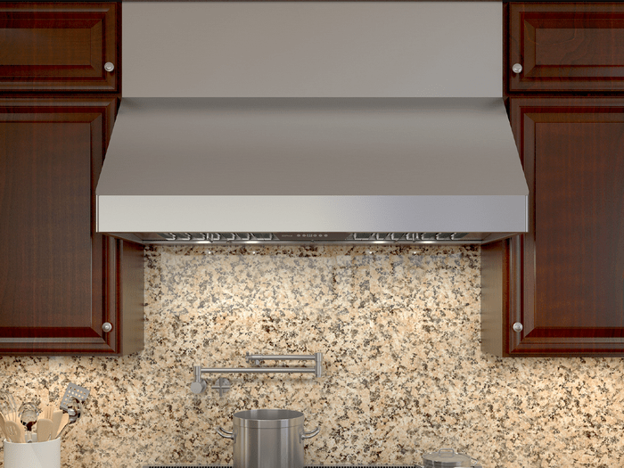 30 Inch Range Hood 650 CFM  A streamlined wall mount pro-style range hood. Tempest II combines power, efficiency and flexibility. 650-CFM or optional 1,200-CFM blower options. LumiLight LED lighting. High-airflow pro baffle filters ensure a lifetime of exceptional performance. Additional options like a wireless remote control and recirculation kits for kitchens that require ductless venting ensure all you have to think about is cooking. Tempest II Wall Model Options: AK7500CS AK7536CS AK7542CS AK7548CS AK7554CS