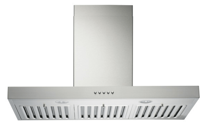 42 Inch Range Hood 750 CFM  Premium Brillia RAX21 SQB-1 Series Wall Mount Range Hood 750 CFM Internal Blower. KOBE Range Hoods has upgraded its RAX21 series ducted Wall Mount Range Hood to have better sustainability with reduced packaging and energy efficient lighting. KOBE Range Hoods has upgraded its RAX21 series ducted under cabinet range hood to have better sustainability with features and reduced packaging. A thin hood body that is designed and suitable for taller cabinets where the motor can insert into. Beautifully and professionally handcrafted with 18-gauge commercial grade stainless steel with satin finish. Its energy efficient 700 CFM internal blower removes most moisture, odors, and smoke effectively. The range hood is also equipped with 3-speed rocker switch, LED lights and baffle filters. Available in 30”, 36” and 42”. Available as under cabinet or wall mount style with optional duct cover.