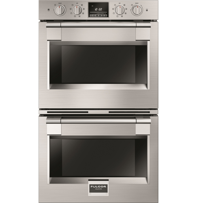 30 Inch Wall Oven  Sophia 8.8 Cu Ft Self-Clean True Convection Knob Controls. Knob and electronic controls. Dual True Convection. Self-cleaning oven with Multifunction baking. Black Porcelain enamel interior. Cool to the touch, soft closing doors. Extra-large baking cavity and viewing area. 3 Halogen lights per oven for flawless visibility. Total capacity 123 lt per oven or 4. 34 cu. ft. per oven