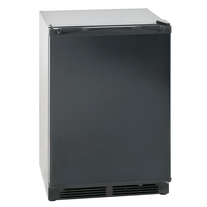 24 Inch Beverage Fridge  Avanti 24-inch compact refrigerator features a 5.2 cu. ft. capacity, adjustable thermostat control, crisper drawer with glass cover and full width chiller