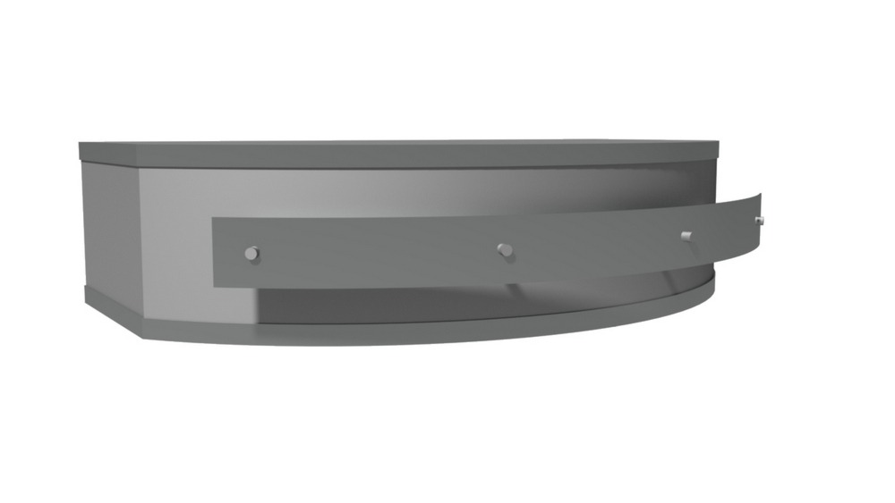 48 Inch Range Hood 600 CFM  JCWR9 21 Inch Deep 9 inch High Premier Magic Lung Designer Series Under Cabinet Range Hood. Rounded front with stand-off trim styling. Includes the Magic Lung blower system. Lights feature a dual switch for dimming. 24 inch Deep 9 inch High. Duct Cover not included sold separately