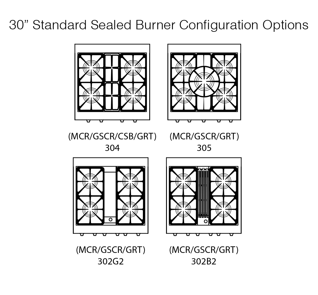 30 Inch Range Sealed Burners Calibrate Your Cooking and Refine Your Flavors. Dial in the details with next-level control