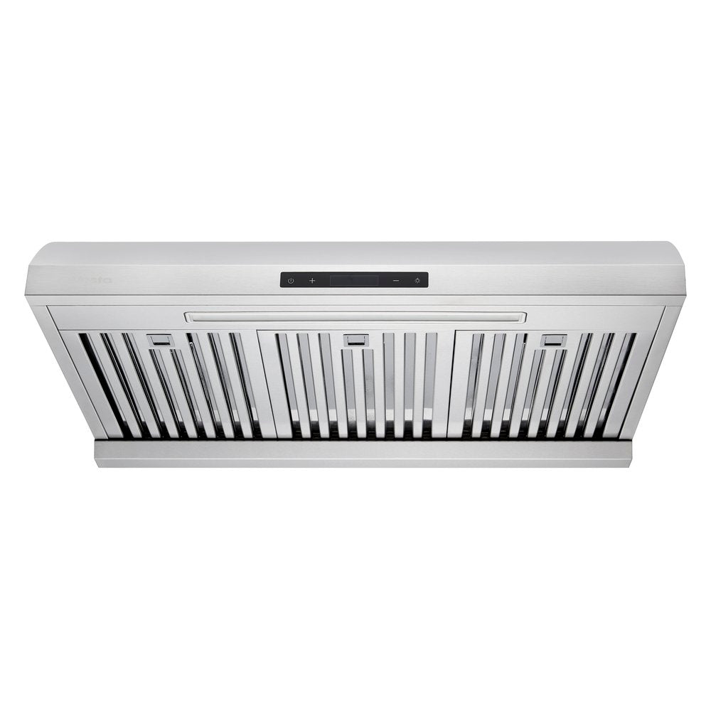 30 Inch Range Hood 850 CFM  Powerful Suction stainless steel under-cabinet range hood is a durable companion for your kitchen
