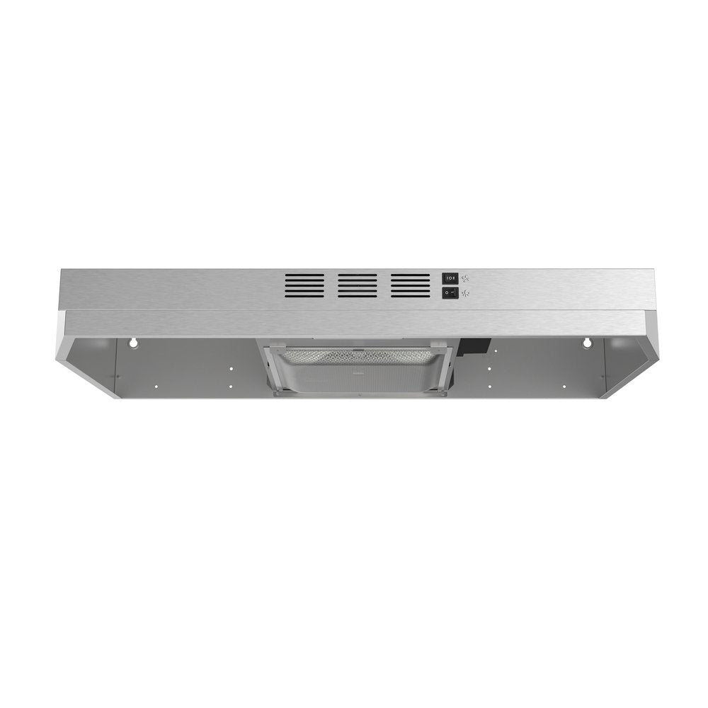 30 Inch Range Hood 300 CFM  Powerful Suction stainless steel under-cabinet range hood is a durable companion for your kitchen