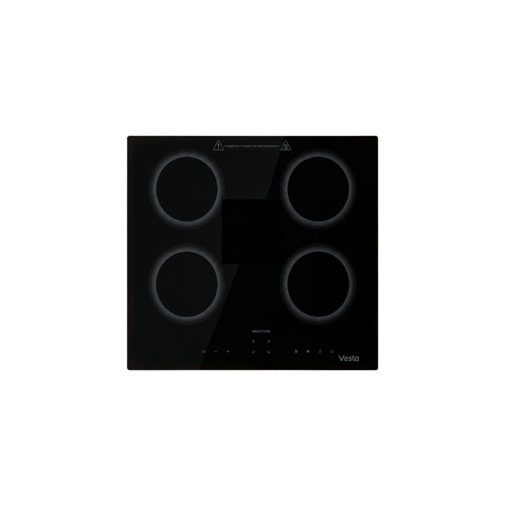 24 Inch Cooktop 4 Burners Cooktop plate: Black Polished Glass-Ceramic Cooktop
Power Options: Select from 9 power levels
Other Features: Timer (up to 99 minutes), child lock
T?V Rheinland, FCC Certified: Meets strict electrical safety standards
Warranty: 2 Years for parts and labor
Elements/Burners:
Front-Left Element: 1,800W/2,100W(Boost)
Front-Right Element: 1,800W/2,100W(Boost)
Rear-Left Element: 1,800W/2,100W(Boost)
Rear-Right Element: 1,800W/2,100W(Boost)
