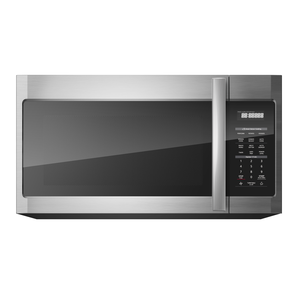 30 Inch Microwave Oven 1.9 Cu. Ft 400 CFM with 2 Fan Speeds
1000 Watt Output Power
Spacious 1.9 Cubic Feet Microwave Capacity
9 Programs: Popcorn, Potatoes, Vegetables, Pizza, Snack Menu, Auto-Cook, Auto-Reheat, Auto-Defrost, Melt-Soften
Electronic Controls with LED Display
Child Safety Lockout Feature
30-Second Express Cooking
Kitchen Timer up to 99 Minutes and 99 Seconds
11 Power Levels
Oven Lamp & Hood Function