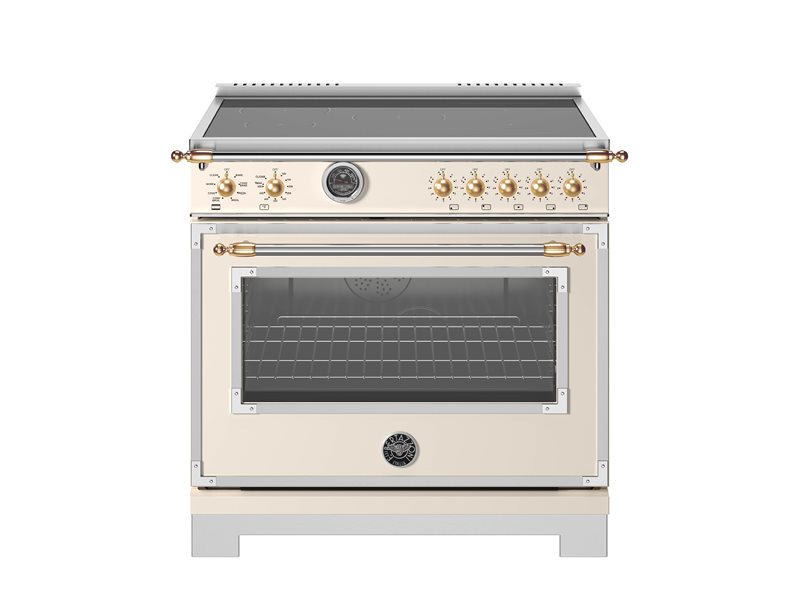 36 Inch Range  Large Capacity Induction Range. Five Induciton Zones and Cast Iron Griddle. Large 5.9 cu. ft. Self Clean Oven. European Dual Fan Convection. Elegant Temperature Gauge. 3700W maximum Power output. The intuitive power bridge zone is designed to automatically adjust to fit the size of your cookware. Two Induction 2 bridge zones. Induction front left: size 5 3/5 inch 1400W up to 2200W. Induction back left: size 8 1/4 inch 2300W up to 3700W. Induction center: size 8 1/4 inch 2300W up to 3700W. Induction front right Bridge 2100W - 3700W. Induction back right Bridge 2100W - 3700W.